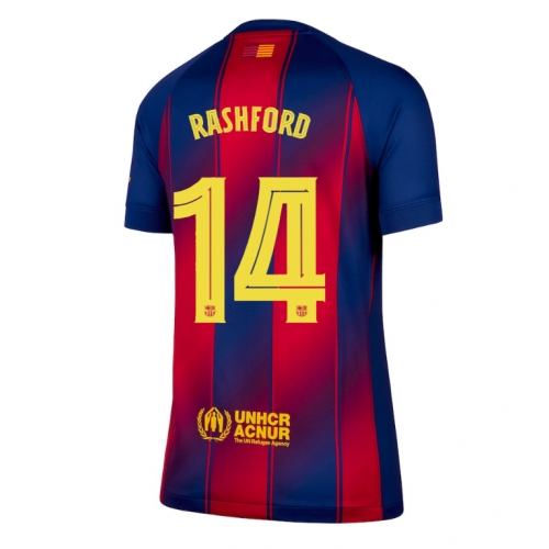 Billige Fotballdrakt Barcelona Marcus Rashford #14 Replika Hjemmedrakt Dame 2025-26 Kortermet Billige Fotballdrakt Barcelona Marcus Rashford #14 Replika Hjemmedrakt Dame 2025-26 Kortermet